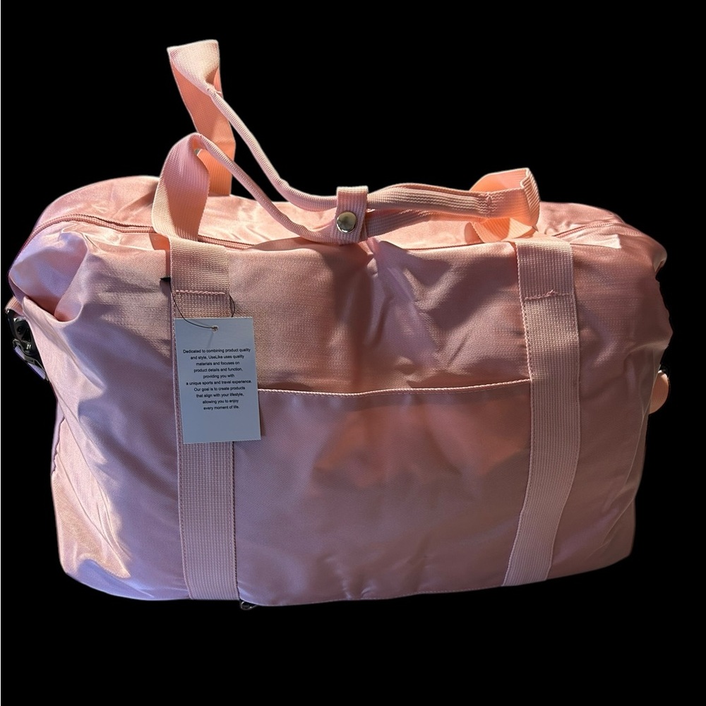 Classy UseLike Pink Duffel Bag and matching makeup bag - Picture 3 of 16